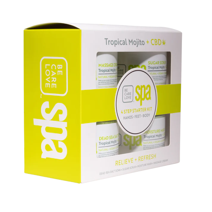 Tropical Mojito Mint + CBD 16oz Starter Kit - 4pc